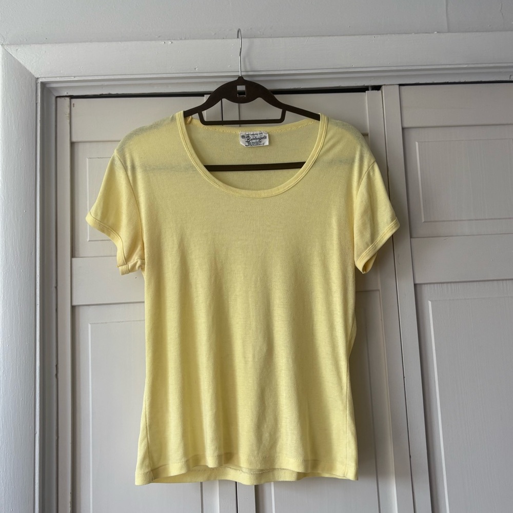 Vintage butter yellow baby t-shirt